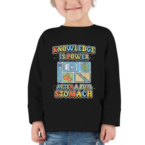Cafeteria Squad Tour Welcome Back To School Lunch Lady Graphic Toddler Long Sleeve Tee - Savourry