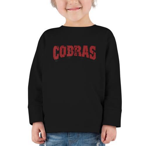 Cobras Back To School Spirit M Graphic Toddler Long Sleeve Tee - Savourry