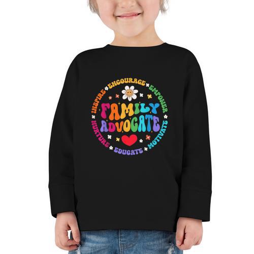 Family Advocate Appreciation Week Back To School PTO Graphic Toddler Long Sleeve Tee - Savourry