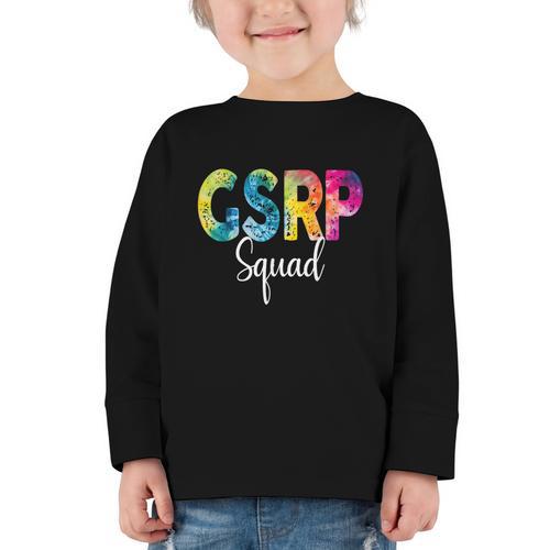 GSRP Squad Tie Dye Back To School Women Appreciation Graphic Toddler Long Sleeve Tee - Savourry