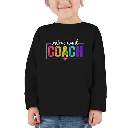 Instructional Coach Appreciation Back To School Graphic Toddler Long Sleeve Tee - Savourry