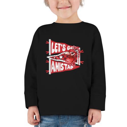Let's Go Amistad Friendship Back To School Spirit Graphic Toddler Long Sleeve Tee - Savourry