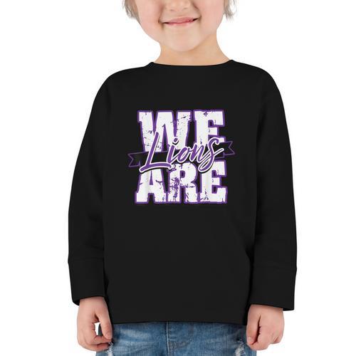 Lions Back To School Spirit P Graphic Toddler Long Sleeve Tee - Savourry