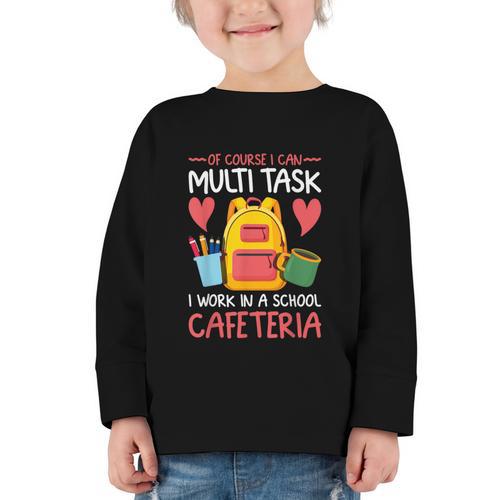 Lunch Lady Appreciation Back To School Cafeteria Worker Graphic Toddler Long Sleeve Tee - Savourry