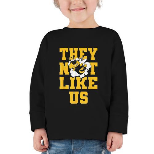 Not Like Hornets Back To School Spirit GY Graphic Toddler Long Sleeve Tee - Savourry