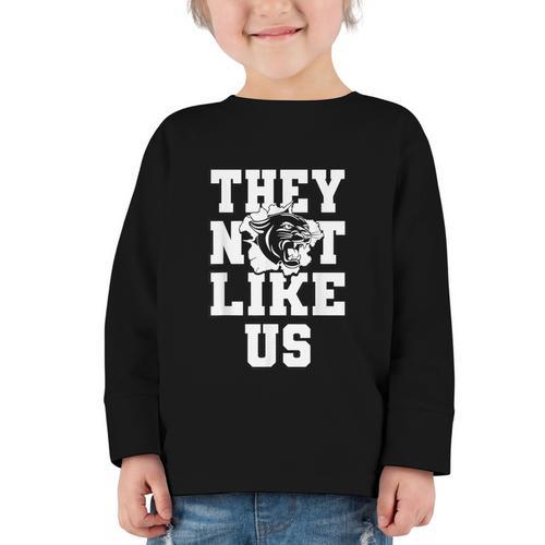 Not Like Panthers Back To School Spirit Graphic Toddler Long Sleeve Tee - Savourry