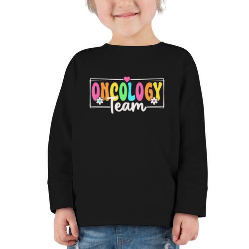Oncology Team Nurse Back To School Nursing Nurse Squad Graphic Toddler Long Sleeve Tee - Savourry