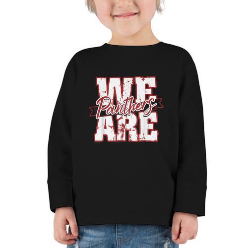 Panthers Back To School Spirit M Graphic Toddler Long Sleeve Tee - Savourry