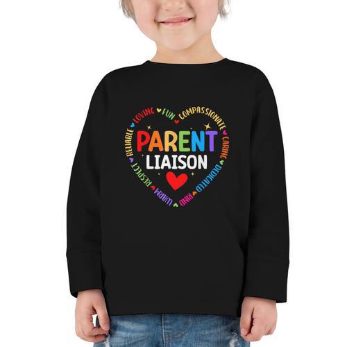 Parent Liaison Appreciation Week Back To School PTA Graphic Toddler Long Sleeve Tee - Savourry