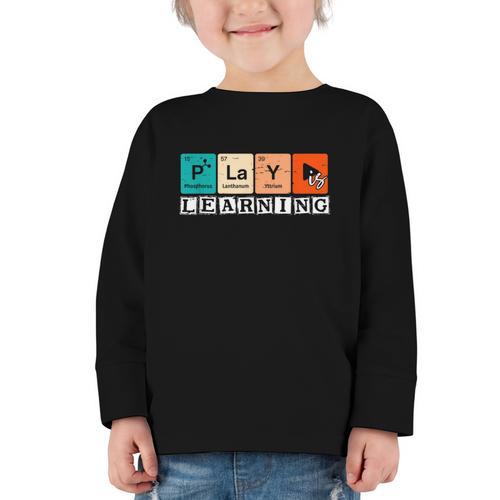 Retro Play Is Learning Back To School First Day Of School Graphic Toddler Long Sleeve Tee - Savourry