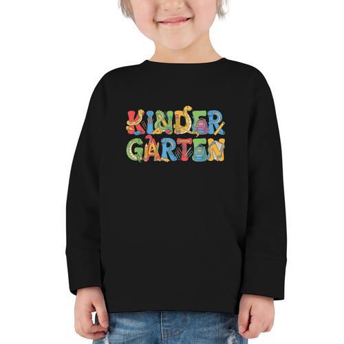 Snake Kindergarten Back To School Kids Boys Girls Graphic Toddler Long Sleeve Tee - Savourry
