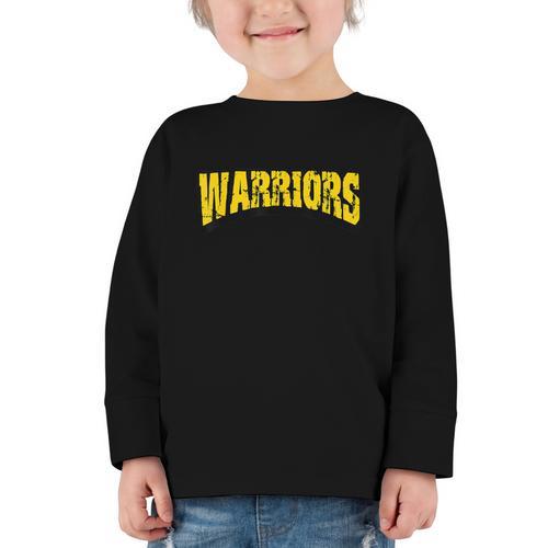 Warriors Back To School Spirit GY Graphic Toddler Long Sleeve Tee - Savourry