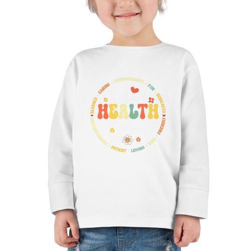 School Health Team Squad Back To School Nurse Squad Premium Tri-Blend Graphic Toddler Long Sleeve Tee - Savourry