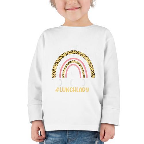 Welcome Back To School Lunch Lady First Day Of School Graphic Toddler Long Sleeve Tee - Savourry