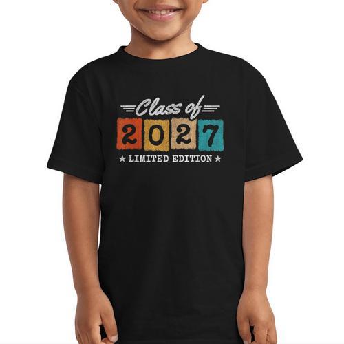 2027 Back To School Graduation Limited Edition Class Of 2027 Graphic Kid T-Shirt - Savourry