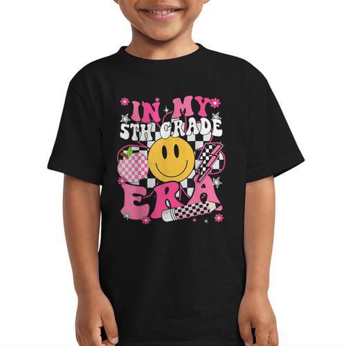 In My 5th Grade Era First Day Of School Back To School Retro Graphic Kid T-Shirt - Savourry