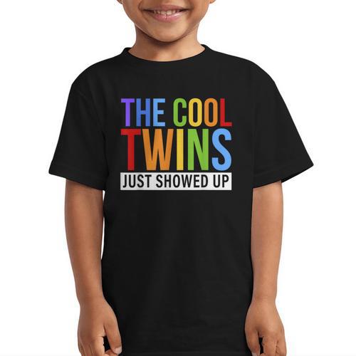 Back To School Cool Twins Just Showed Up Kid Boy Teen Twin Graphic Kid T-Shirt - Savourry