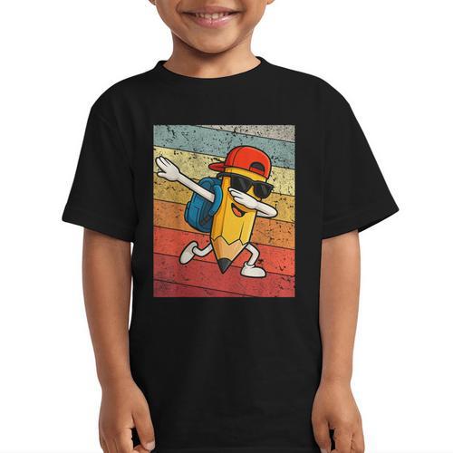 Back To School Dabbing Pencil First Day Boys Kids Graphic Kid T-Shirt - Savourry