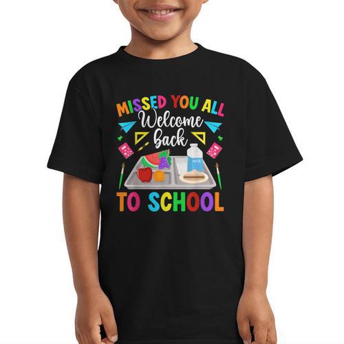 Back To School Lunch Lady First Day Of School Lunch Lady Graphic Kid T-Shirt - Savourry