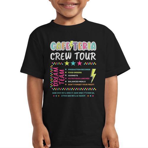 Cafeteria Crew Tour Lunch Lady Dream Team Back To School Graphic Kid T-Shirt - Savourry