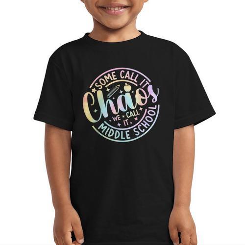 Some Call It Chaos We Call It Middle School Back To School Graphic Kid T-Shirt - Savourry