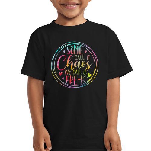Some Call It Chaos We Call It Pre K Preschool Back To School Graphic Kid T-Shirt - Savourry