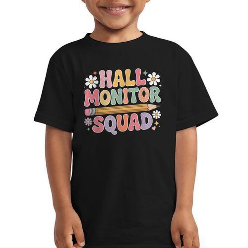 Campus School Hall Monitor Squad Patrol Back To School Graphic Kid T-Shirt - Savourry