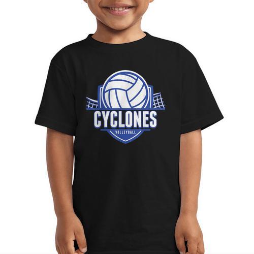 Cyclones Volleyball Back To School Spirit B Graphic Kid T-Shirt - Savourry