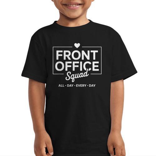 Front Office Squad Back To School Staff Appreciation Graphic Kid T-Shirt - Savourry