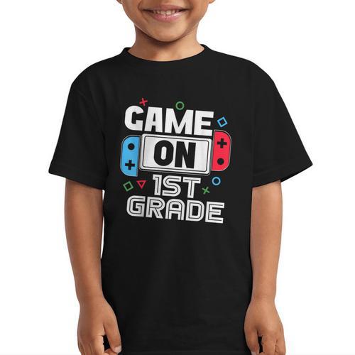 Gamer Back To School Game 1st Grade Kids Boys Graphic Kid T-Shirt - Savourry