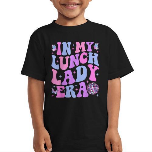 Groovy In My Lunch Lady Era Cafeteria Back To School Graphic Kid T-Shirt - Savourry
