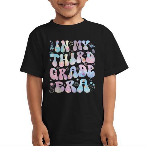 Groovy In My Third Grade Era Tie Dye Kids Boy Back To School Graphic Kid T-Shirt - Savourry