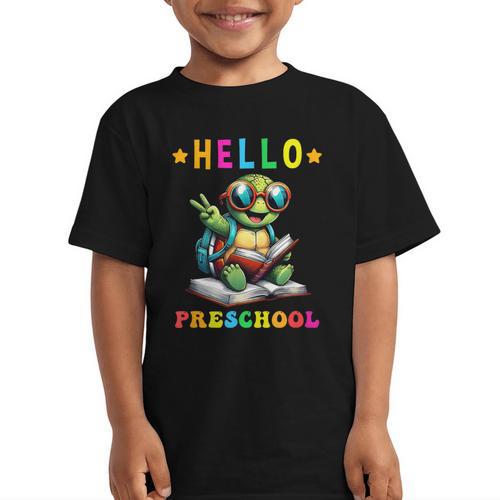 Hello Turtle Lovers From Back To School For Boys And Girls Graphic Kid T-Shirt - Savourry