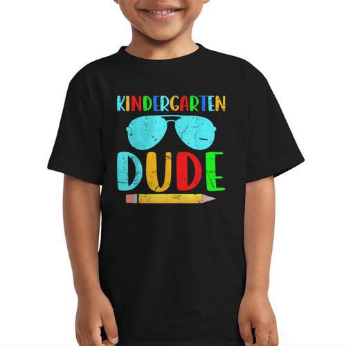 Kindergarten Dude First Day Back To School Kids Boys Graphic Kid T-Shirt - Savourry