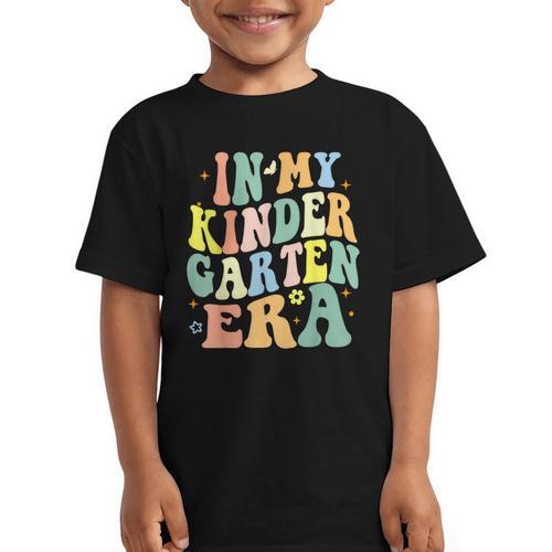 Kindergarten Era Happy Back To School Groovy Kids Boys Girls Graphic Kid T-Shirt - Savourry