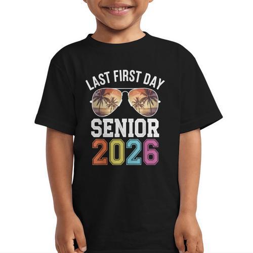 My Last First Day Class Of 2026 Senior Day Back To School Graphic Kid T-Shirt - Savourry