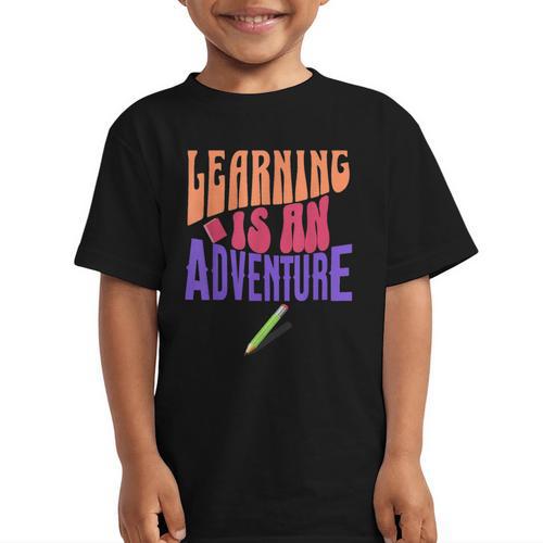 Learning Back To School Is a Motivational Graphic Kid T-Shirt - Savourry