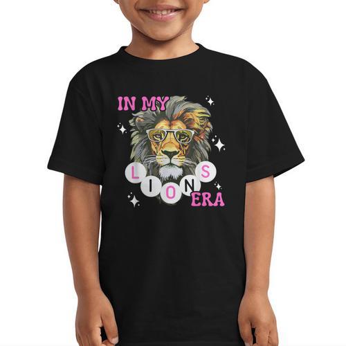 In My Lions Era Team Squad Back To School Mascot Spirit Game Graphic Kid T-Shirt - Savourry
