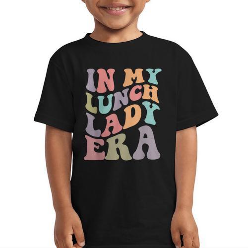 In My Lunch Lady Era Happy First Day Back To School Graphic Kid T-Shirt - Savourry