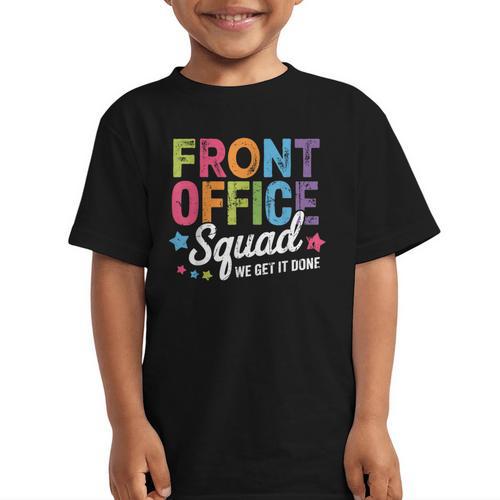 Office Squad We Get It Done Back To School Happy First Day Graphic Kid T-Shirt - Savourry