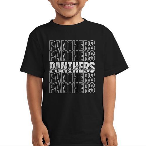 Panthers Mascot Back To School Spirit Sports Team Men Women Graphic Kid T-Shirt - Savourry