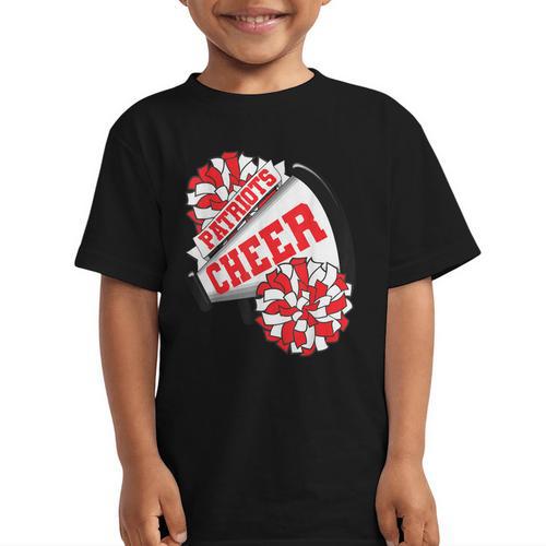 Patriots Cheer Back To School Cheerleading Spirit R Graphic Kid T-Shirt - Savourry