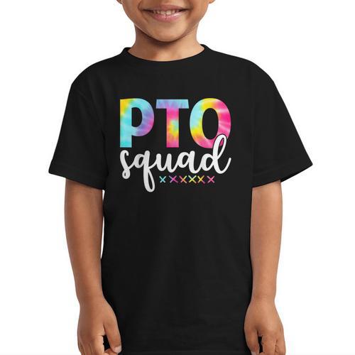 Pto Squad Groovy Back To School Women Appreciation Graphic Kid T-Shirt - Savourry