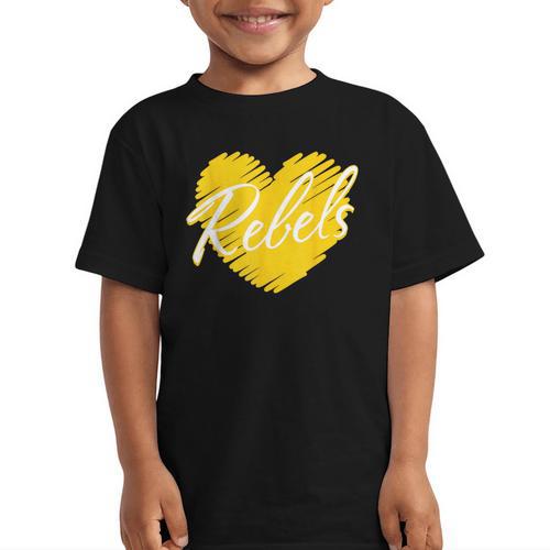 Rebels Heart Back To School Spirit GY Graphic Kid T-Shirt - Savourry