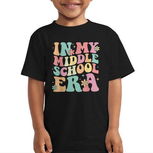 Retro Groovy In My Middle School Era Back To School Graphic Kid T-Shirt - Savourry