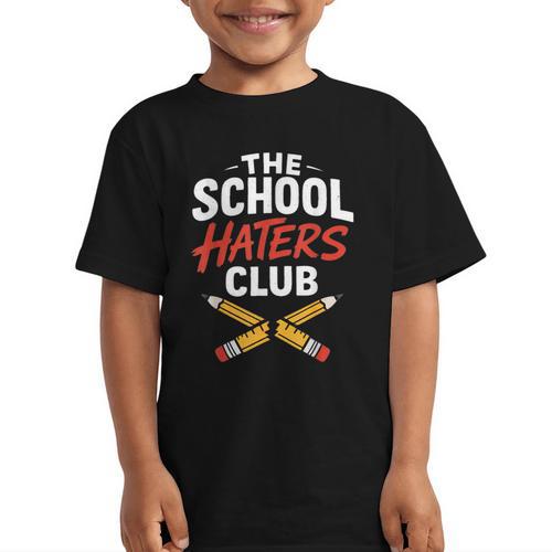 The School Haters Club Student Back To Schools Merch Graphic Kid T-Shirt - Savourry