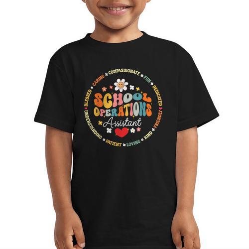 School Operations Assistant Back To School Appreciation Week Graphic Kid T-Shirt - Savourry