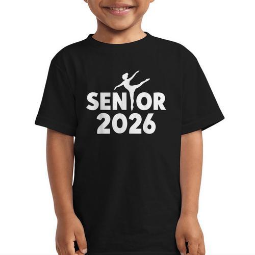 Senior 2026 Dance Team Class Of 2026 Graduate Back To School Graphic Kid T-Shirt - Savourry