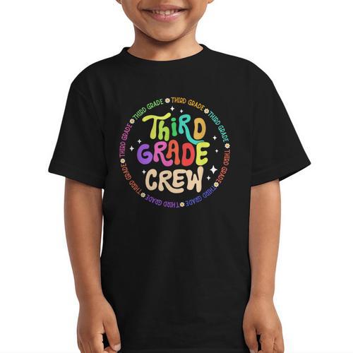 Third Grade Crew Back To School 3rd Grade Team Graphic Kid T-Shirt - Savourry
