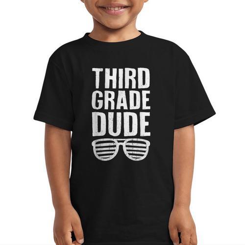 Third Grade Dude First Day Back To School Boys Kids Graphic Kid T-Shirt - Savourry